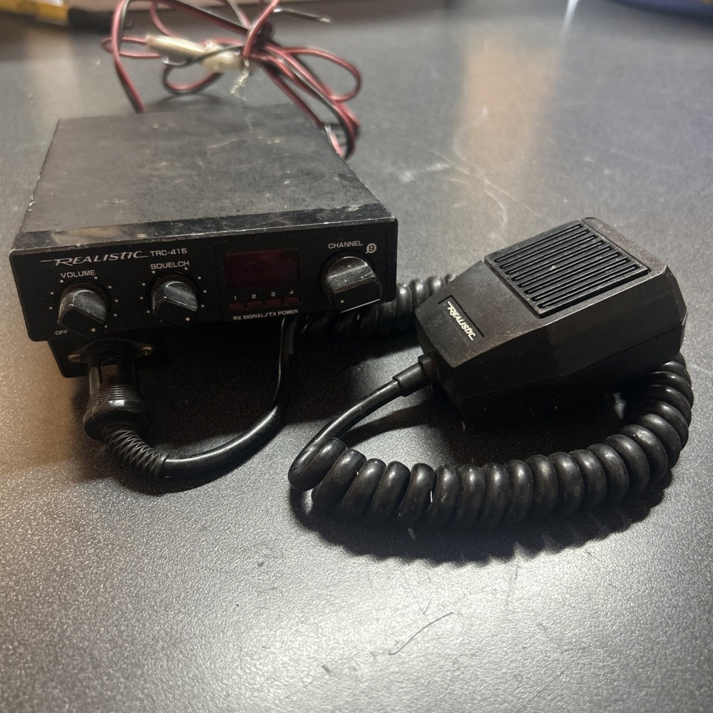 Vintage Realistic TRC-415 CB Radio 40 Channel 2-Way CB Radio Rare